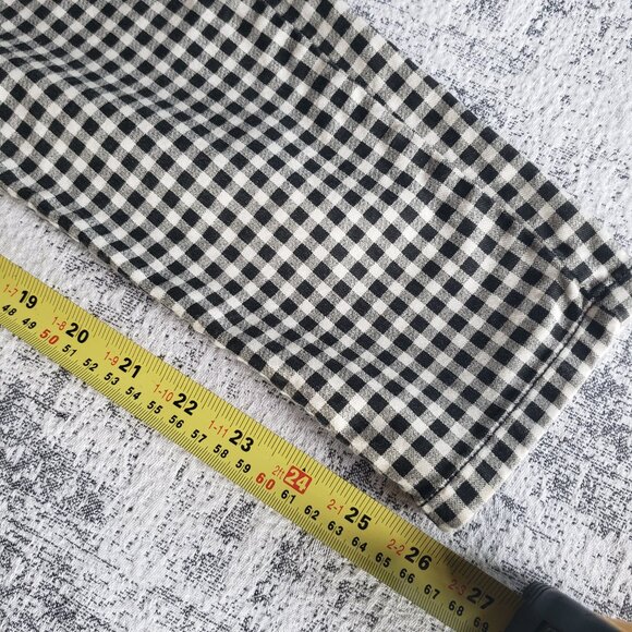 Iconic Y2k Guess Jeans Black White Gingham Check Stretchy Low Rise Jeans - Picture 15 of 16